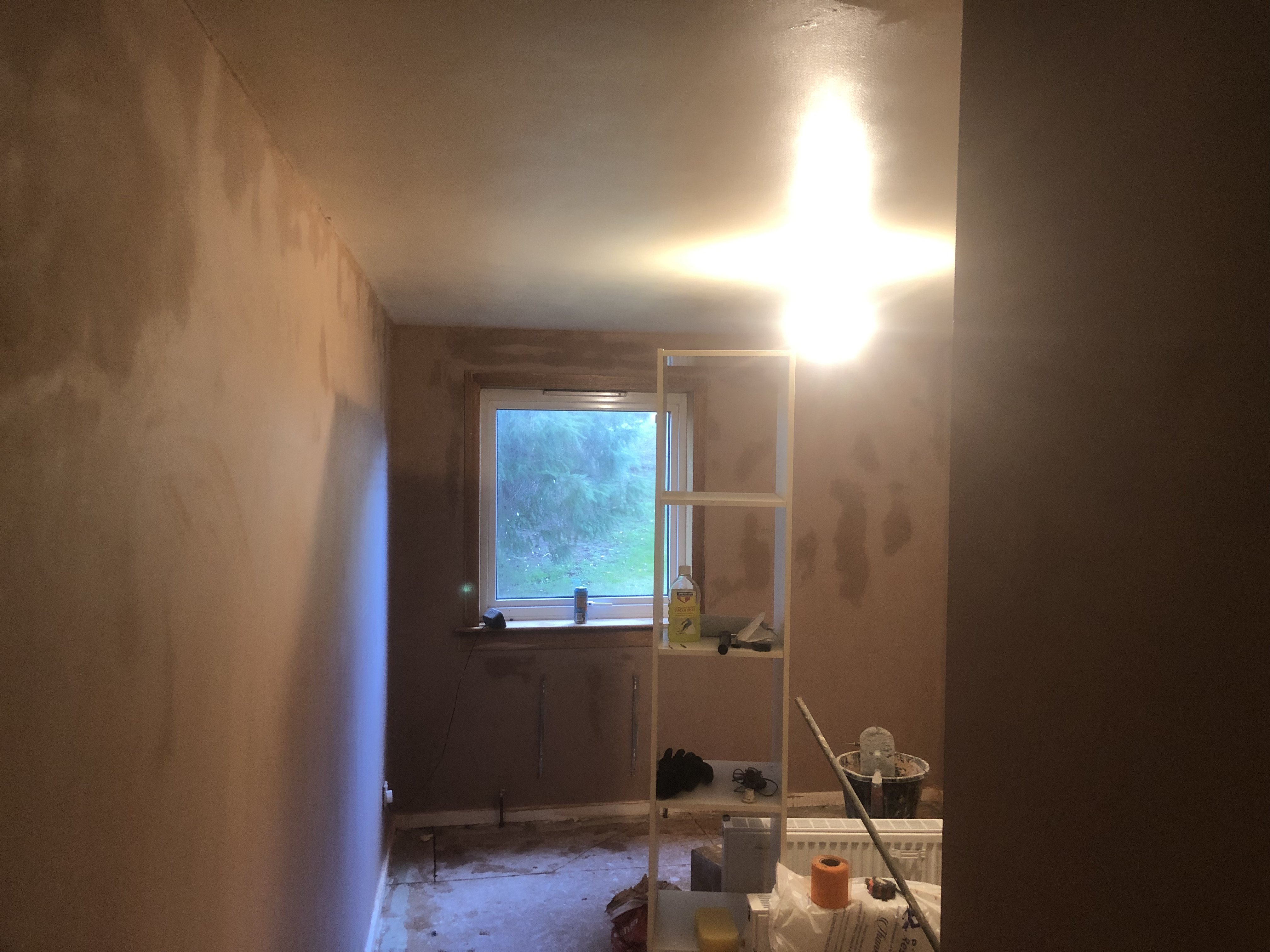 After plastering work - Graeme